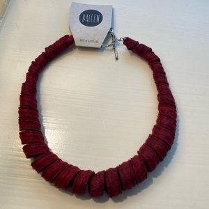 NWT Baleen felt spiral necklace